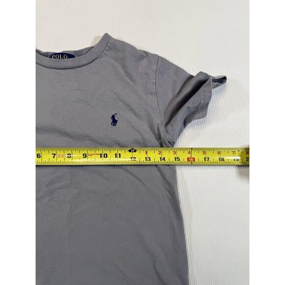 Polo Ralph Lauren T-Shirt Youth Boy Size S Logo Gray.#42475 - Picture 5 of 7